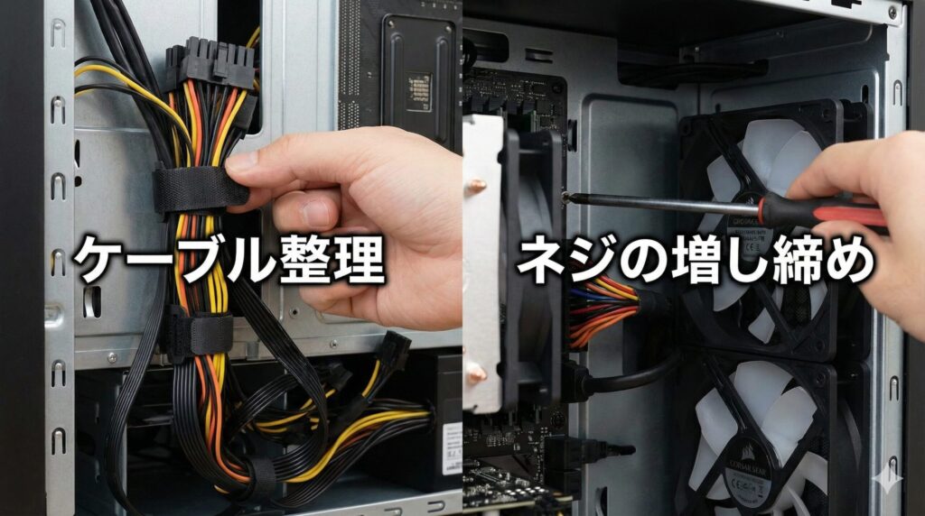 LeanPower Lab | PCケースのビビリ音解消法！ブーン音の原因と簡単な対策術