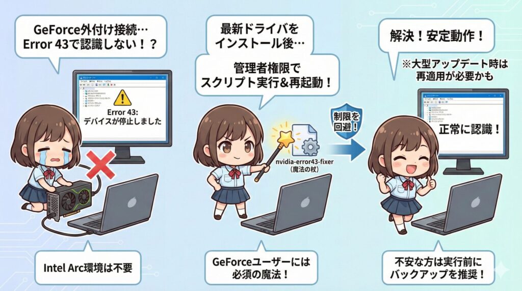 LeanPower Lab | Minisforum DEG1が認識しない時の対策｜Arc B580動作検証