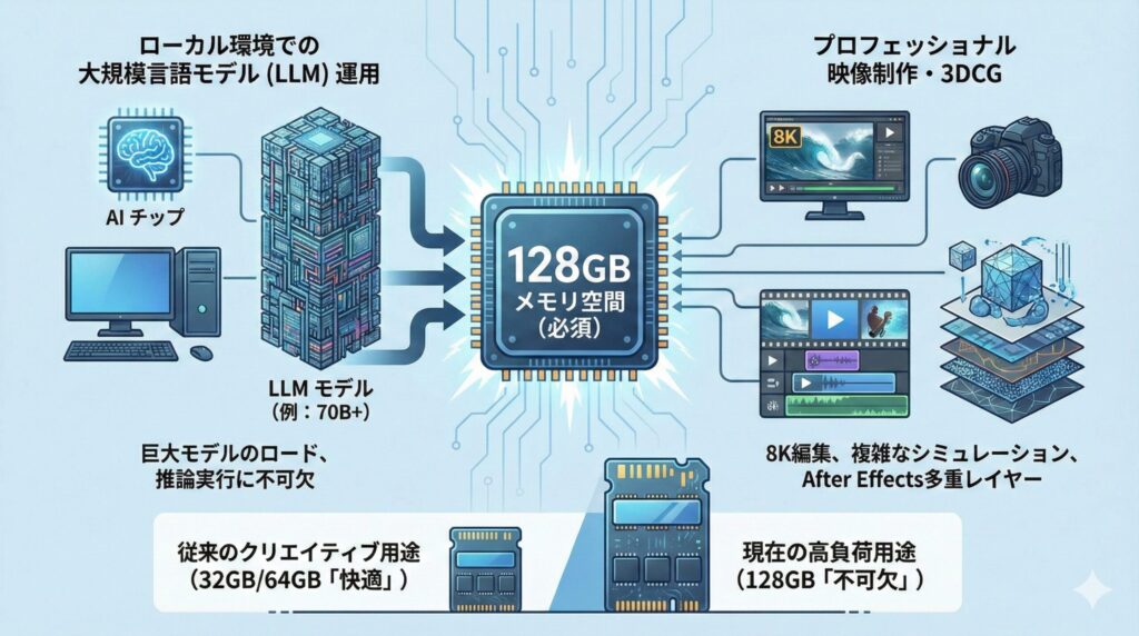 LeanPower Lab | 生成AIで注目のPCメモリ128GB！使い道と注意点