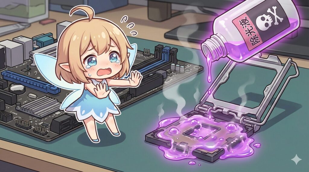 LeanPower Lab | CPUグリス拭き取りのおすすめ道具は？無水エタノールと代用品の正解