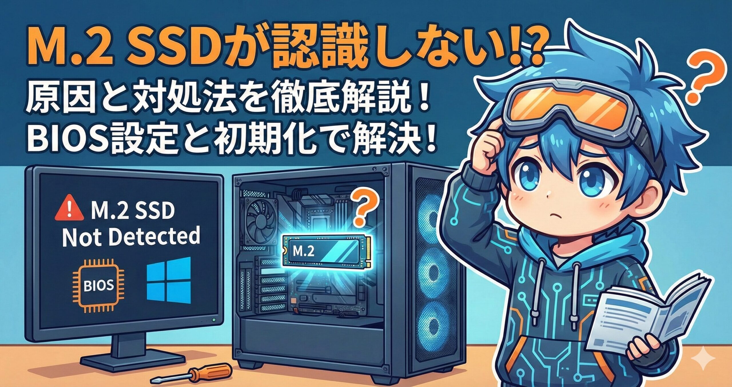 LeanPower Lab | M.2 SSDが認識しない原因と対処法！BIOS設定と初期化
