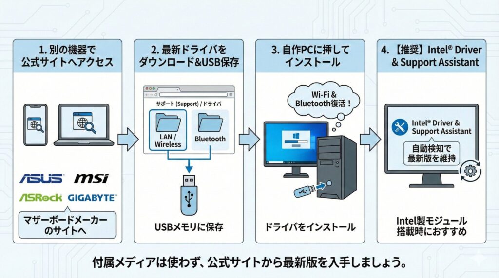 LeanPower Lab | マザーボードの無線LAN内蔵は必要？後付けとの違いと選び方