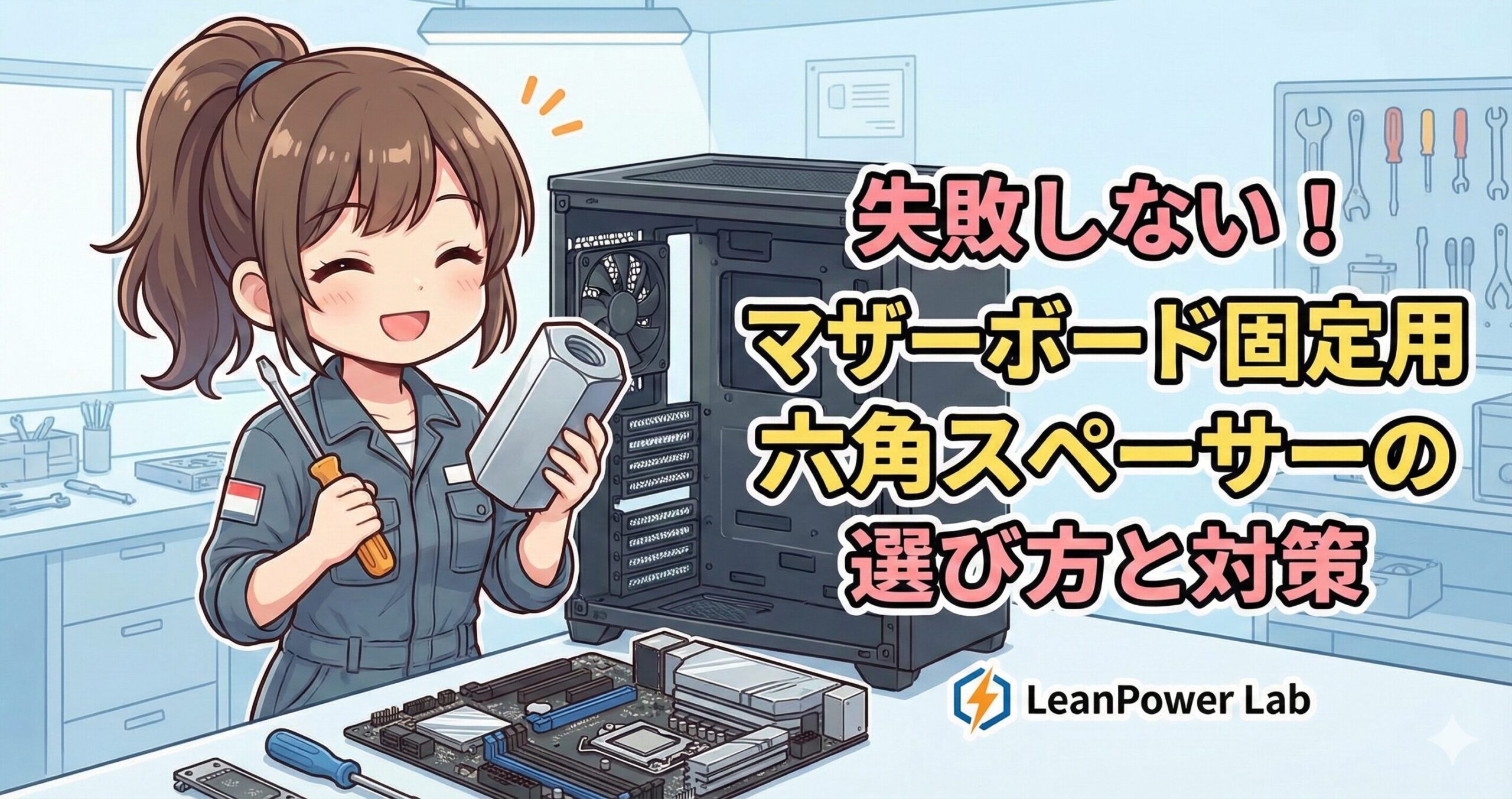 LeanPower Lab | 失敗しないマザーボード固定用六角スペーサーの選び方と対策