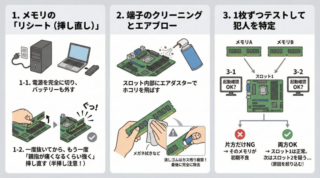 LeanPower Lab | 失敗しないPCメモリ付け替え手順！選び方から交換まで解説