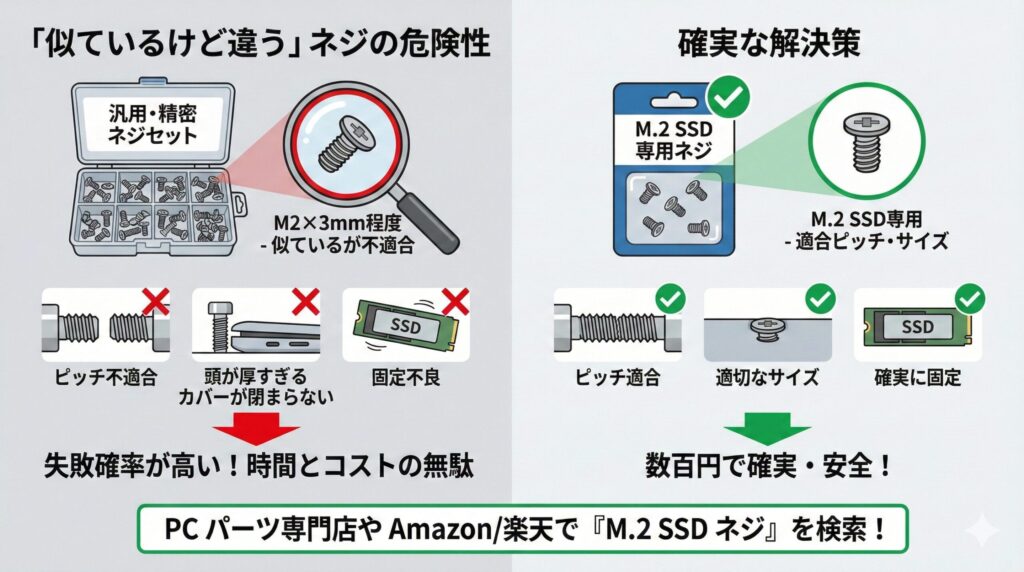 LeanPower Lab | M.2 SSDのネジ規格解説！サイズや長さ選びの正解はこれ