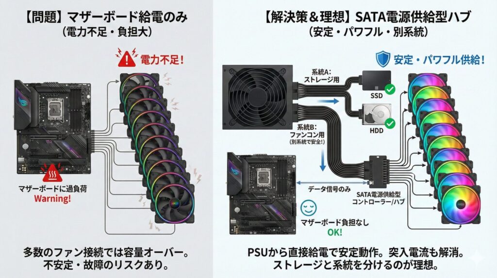 LeanPower Lab | ケースファンを連結するケーブルと配線管理の完全ガイド