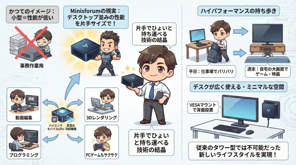 LeanPower Lab | Minisforumはやめとけ？魅力とメリットを徹底解説