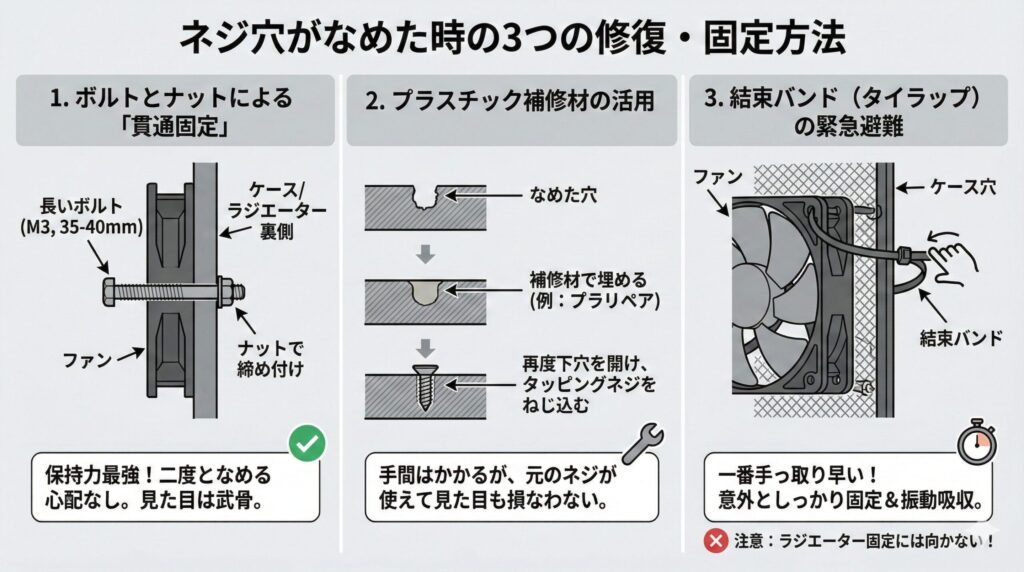 LeanPower Lab | ケースファンのネジ規格を徹底解説！失敗しない選び方と注意点