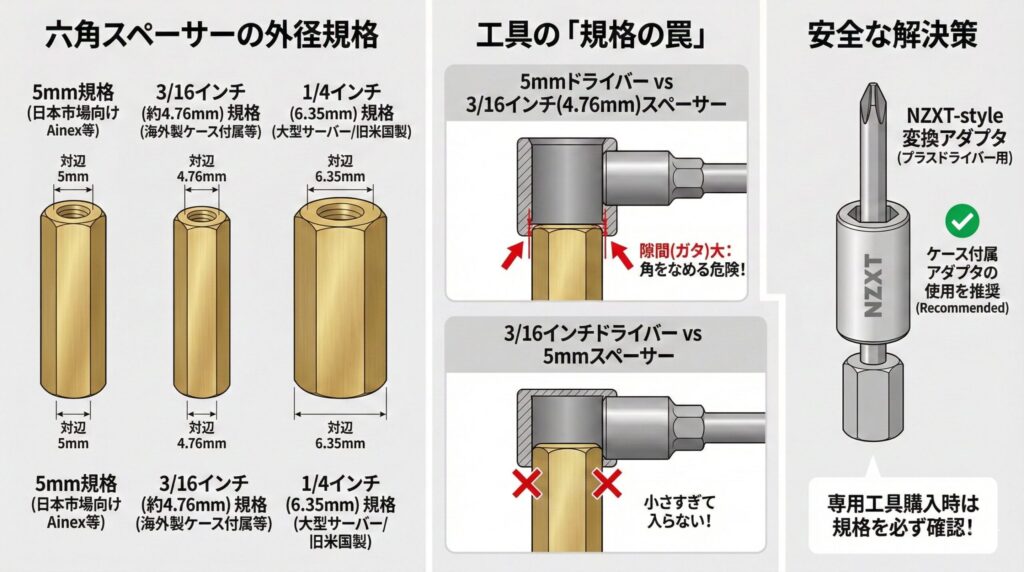 LeanPower Lab | 失敗しないマザーボード固定用六角スペーサーの選び方と対策