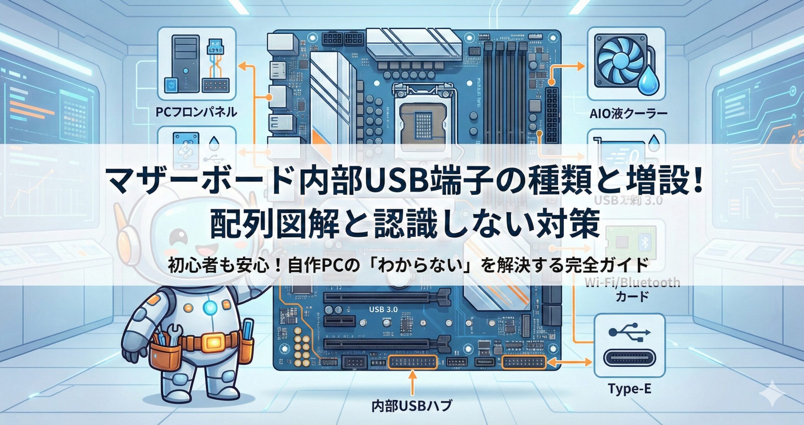 LeanPower Lab | マザーボード内部USB端子の種類と増設！配列図解と認識しない対策