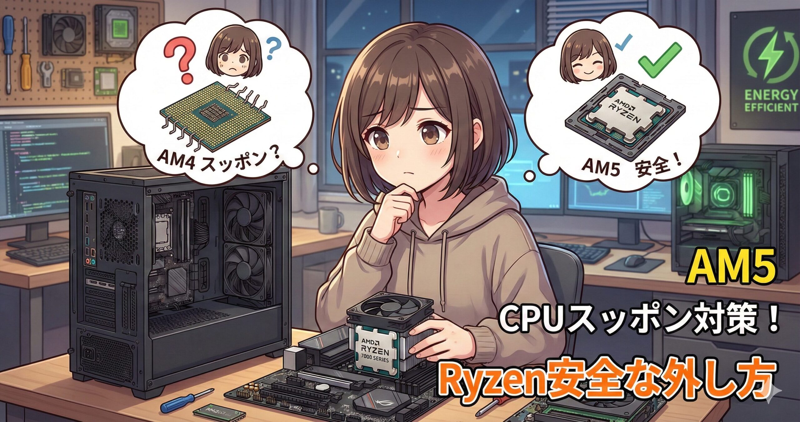 LeanPower Lab | AM5でCPUスッポンは起きない？Ryzenの安全な外し方
