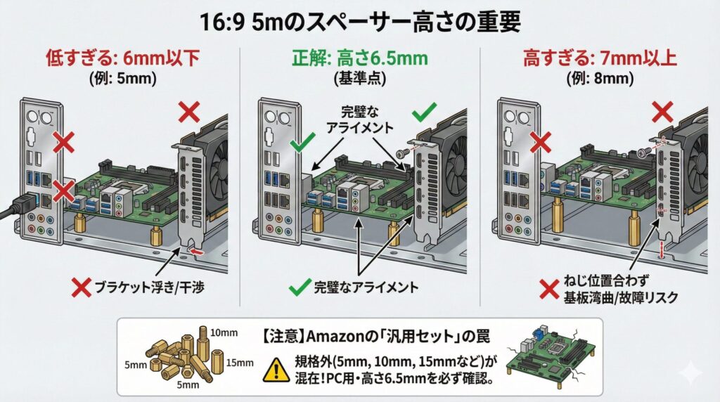 LeanPower Lab | 失敗しないマザーボード固定用六角スペーサーの選び方と対策