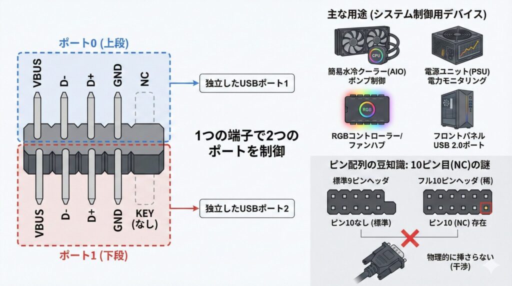 LeanPower Lab | マザーボード内部USB端子の種類と増設！配列図解と認識しない対策