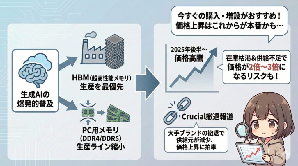 LeanPower Lab | PCメモリおすすめメーカー2025！価格高騰前に選ぶべき5選
