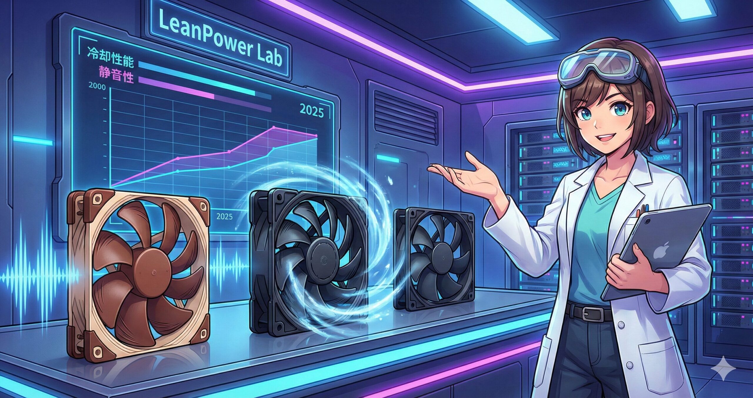 LeanPower Lab | 2025年最新140mmケースファン最強決定戦！冷却と静音の正解