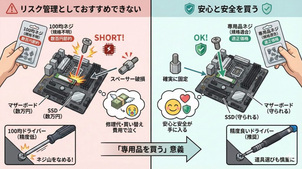 LeanPower Lab | M.2 SSDのネジ規格解説！サイズや長さ選びの正解はこれ