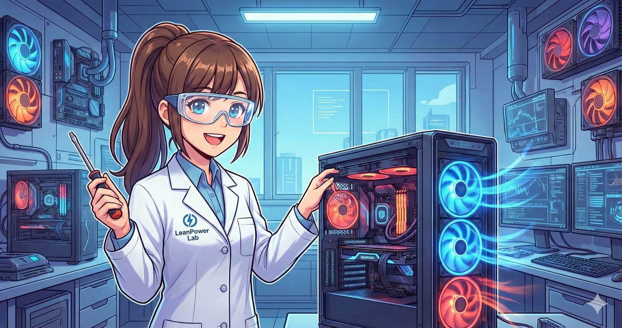 LeanPower Lab | ケースファンの増設による効果を検証！温度低減と静音化の秘訣