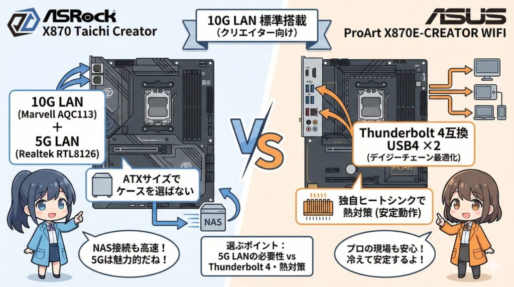 LeanPower Lab | 10G LAN搭載のAMDマザーボード選び！AM5世代のおすすめと設定を解説