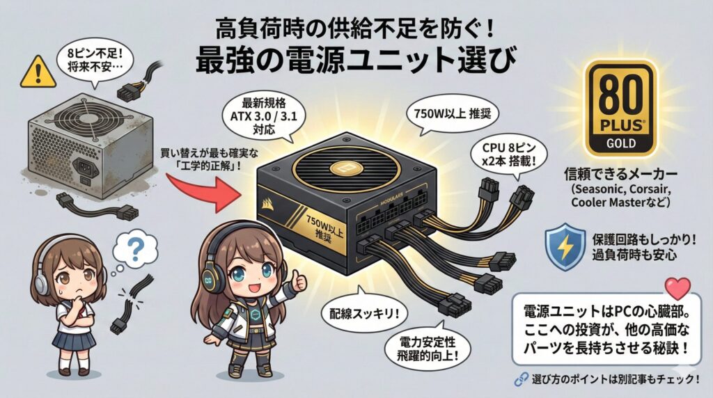 LeanPower Lab | CPU電源の8ピンが足りない？対処法と安全性を詳しく解説