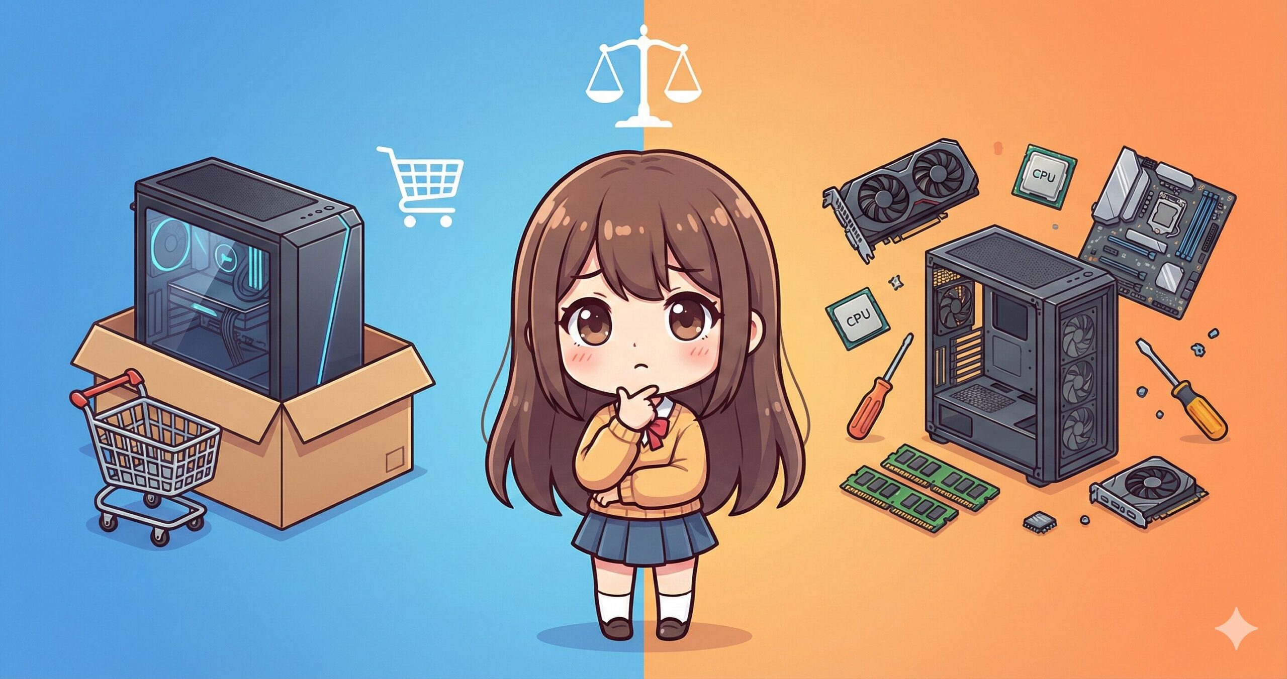 LeanPower Lab | 2026年版｜BTOと自作はどっちが安い？予算・用途別に徹底比較