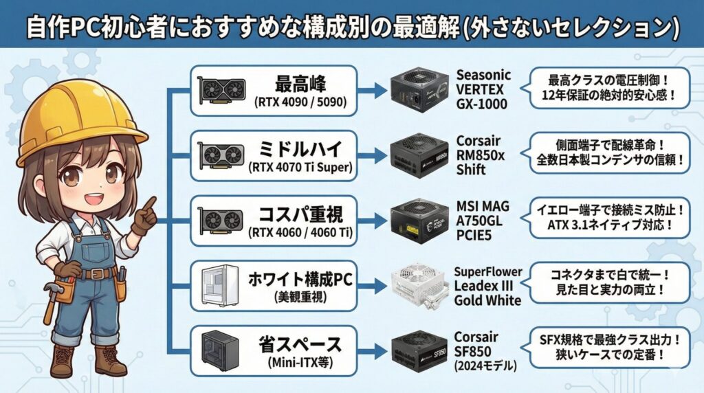 LeanPower Lab | 電源ユニットの選び方とおすすめメーカー徹底解説2026
