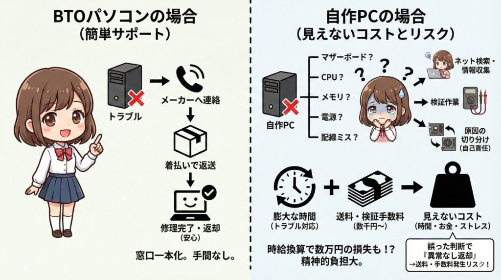 LeanPower Lab | 2026年版｜BTOと自作はどっちが安い？予算・用途別に徹底比較