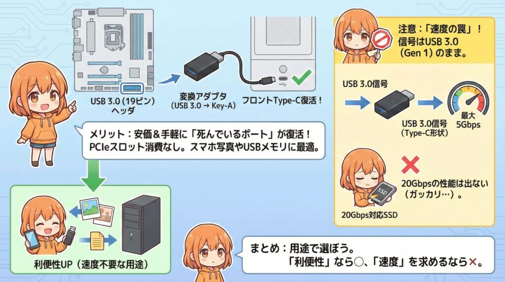 LeanPower Lab | マザーボードにUSB Type-Cを増設！カードと変換の全手順
