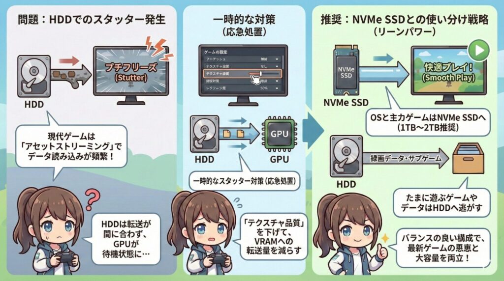 LeanPower Lab | 容量不足を解決！HDDをゲーミングPCで使いこなす併用戦略