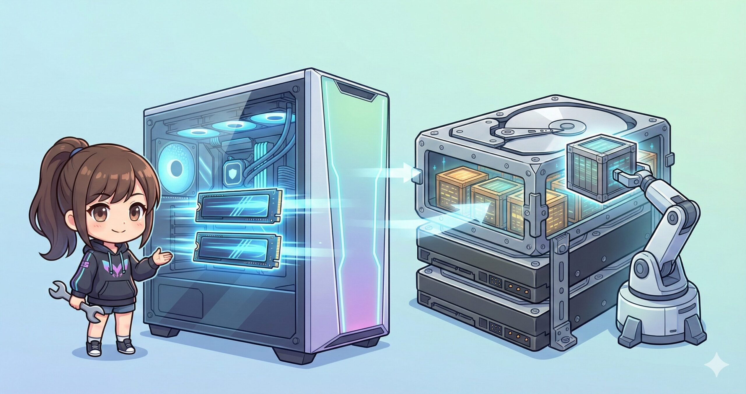 LeanPower Lab | 容量不足を解決！HDDをゲーミングPCで使いこなす併用戦略