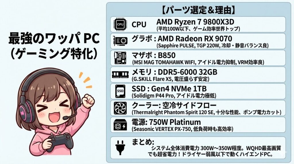 LeanPower Lab | 2026年最強ワッパ PC構築！電気代を抑える自作パーツ選び