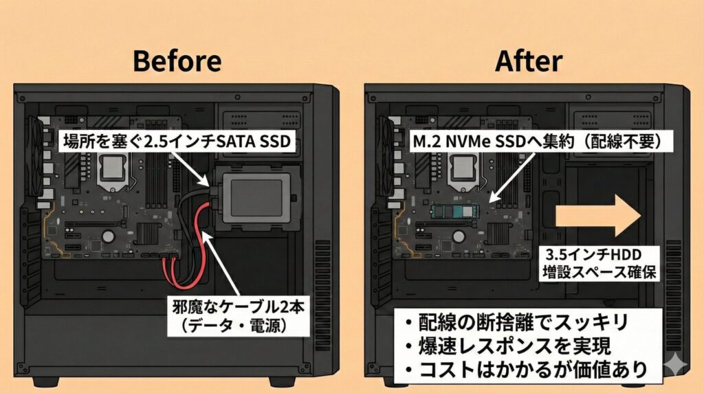 LeanPower Lab | HDD増設のベイがないPCのストレージ拡張ガイド！自作のコツ
