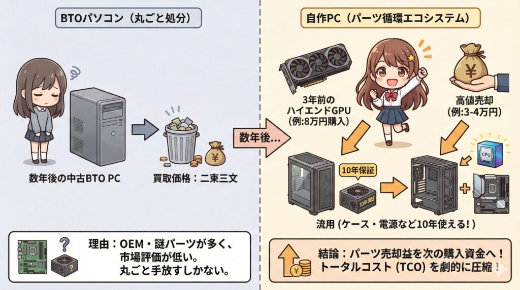 LeanPower Lab | 2026年版｜BTOと自作はどっちが安い？予算・用途別に徹底比較