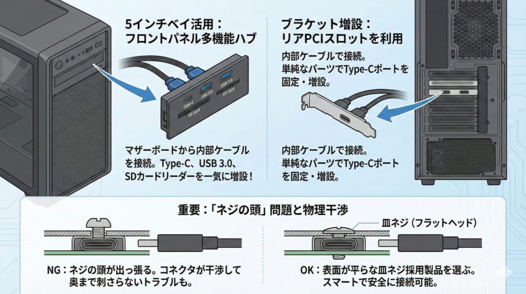 LeanPower Lab | マザーボードにUSB Type-Cを増設！カードと変換の全手順