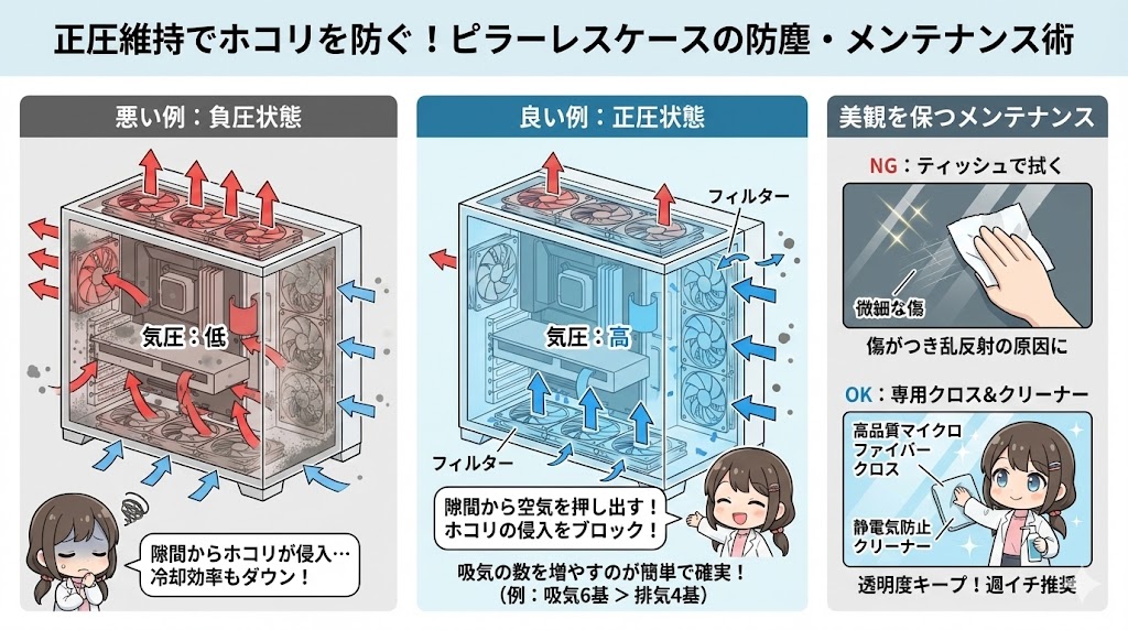 LeanPower Lab | ピラーレスPCケースのエアフローを最適化！冷える組み方のコツ