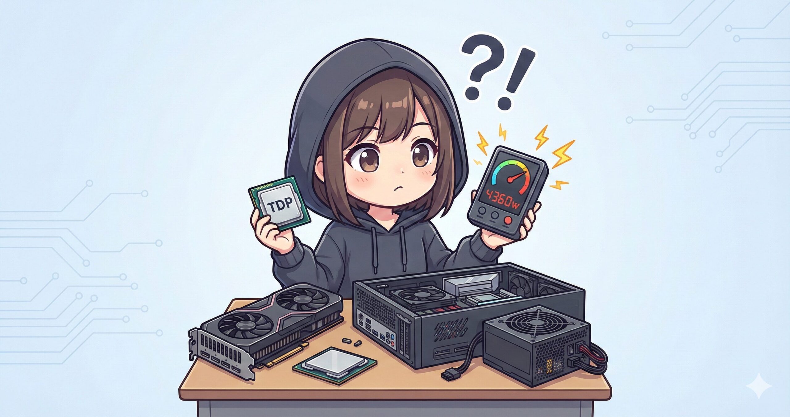 LeanPower Lab | TDPと実際の消費電力は違う？計算と目安を知り電源不足を防ぐ