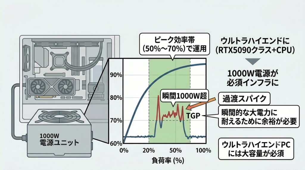 LeanPower Lab | 1000W電源は無駄か？「低負荷時の効率」という盲点