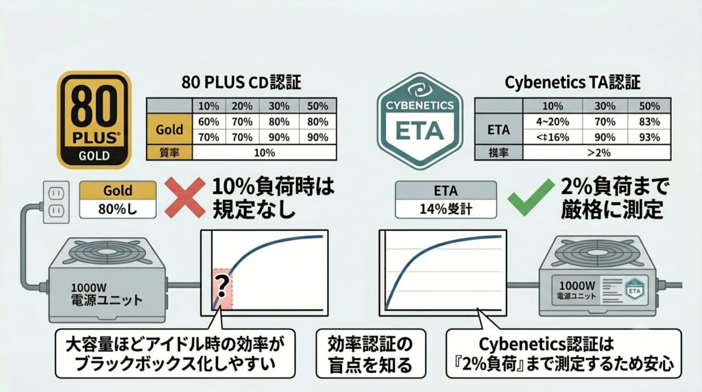LeanPower Lab | 1000W電源は無駄か？「低負荷時の効率」という盲点