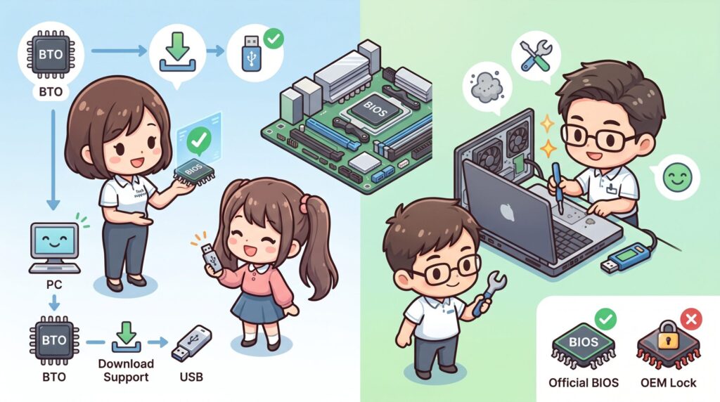 LeanPower Lab | BTOのBIOSアップデートができない原因と対策 LeanPower Lab | BTOのBIOSアップデートができない原因と対策